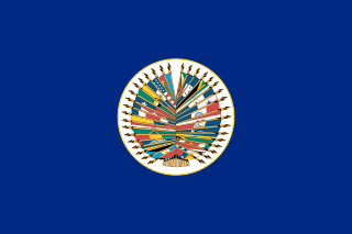 Flagge der Organisation Amerikanischer Staaten OAS